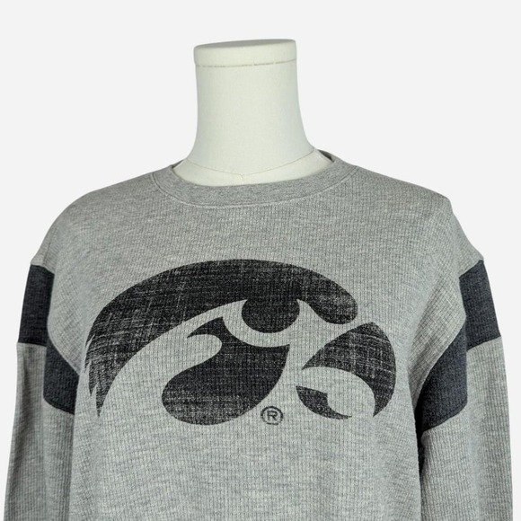 Colosseum Iowa Hawkeyes Waffle Knit Long Sleeve Shirt – Size Large - Picture 5 of 8